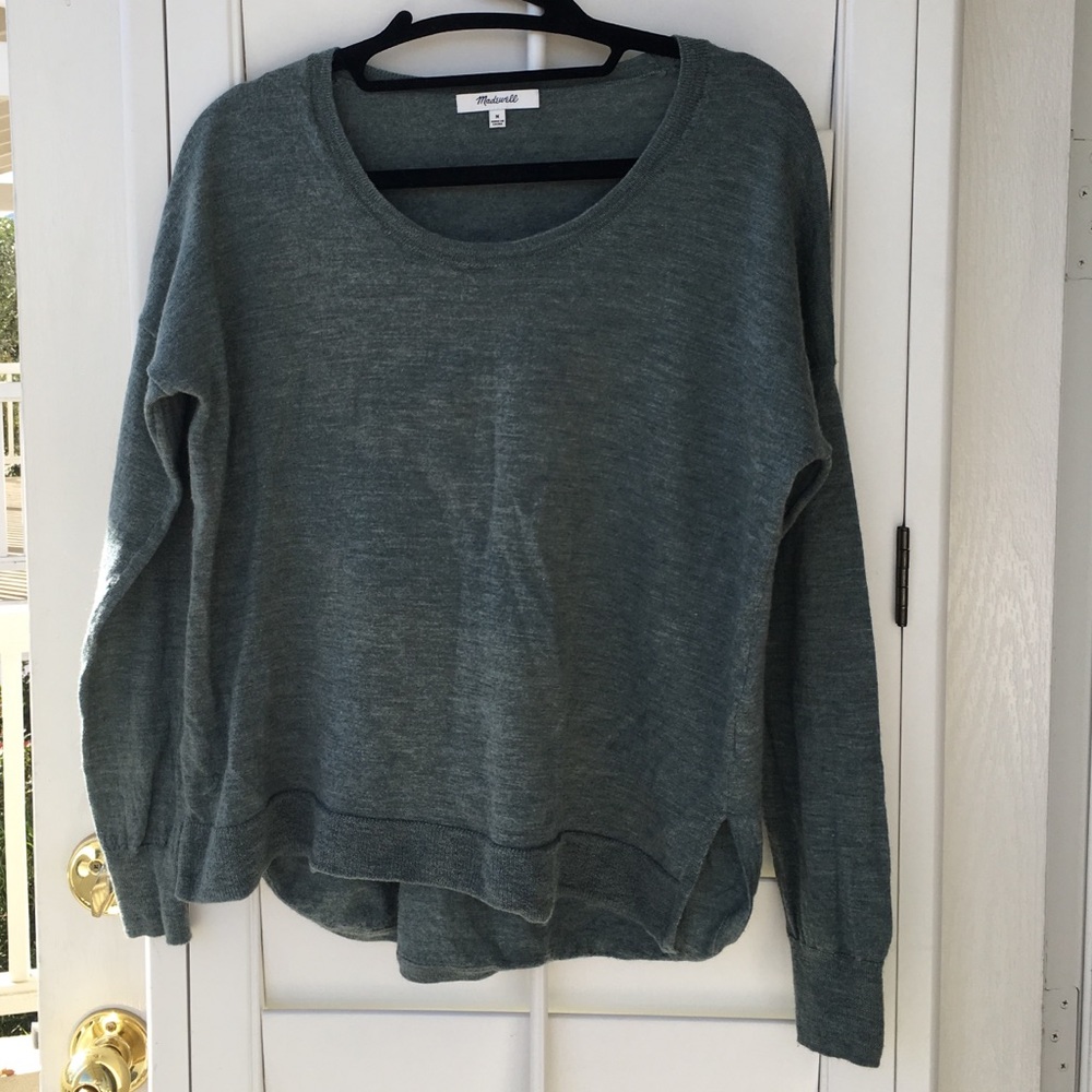 ❤️ Madewell Green Merino wool sweater